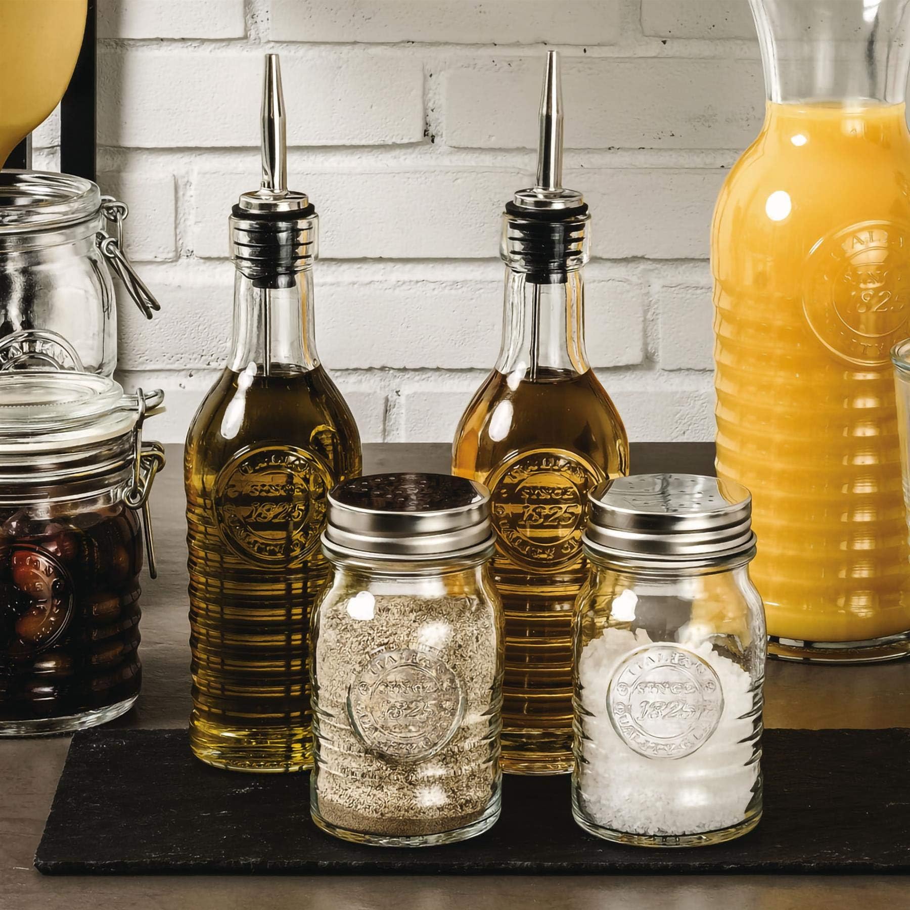 Amazon.com: BORMIOLI ROCCO Officina 1825 Olive Oil/Vinegar Bottle